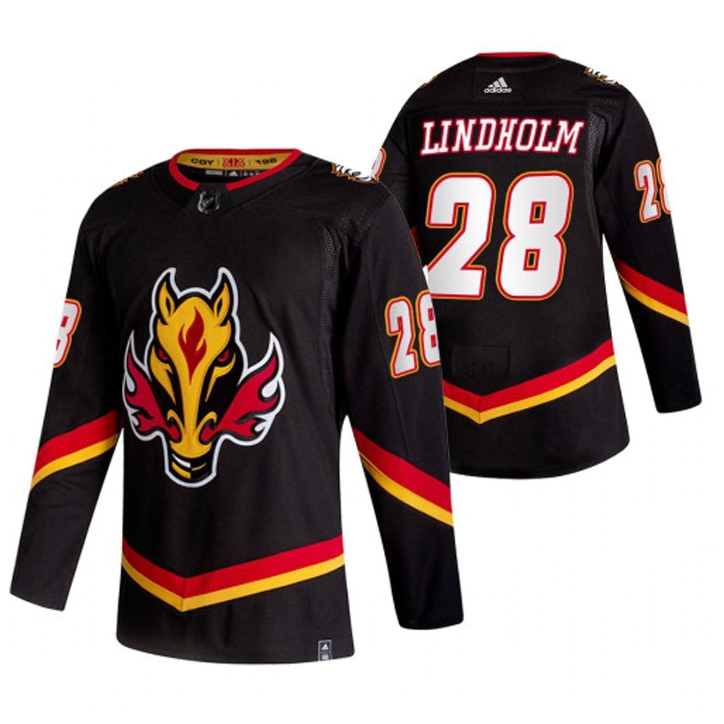 Elias Lindholm Calgary Flames 28 Jersey