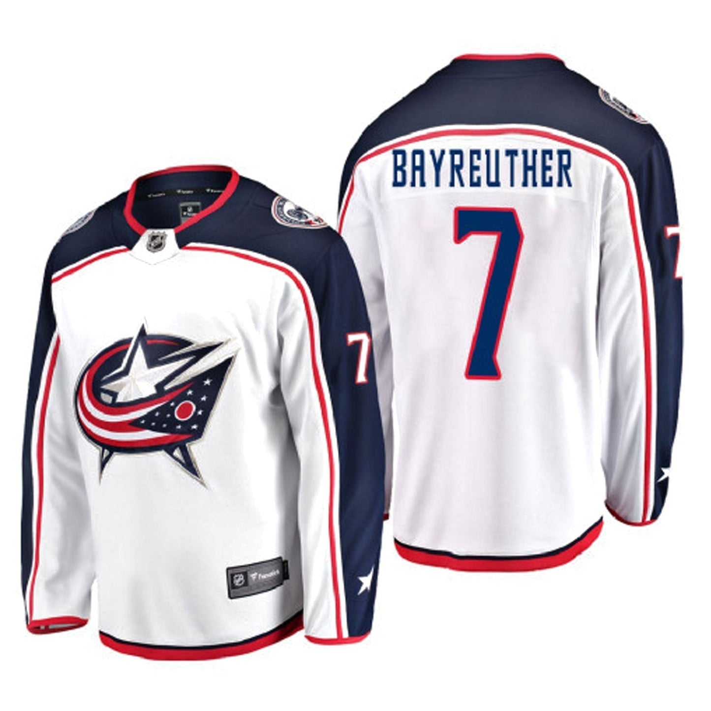 Gavin Bayreuther Columbus Blue Jackets 7 Jersey