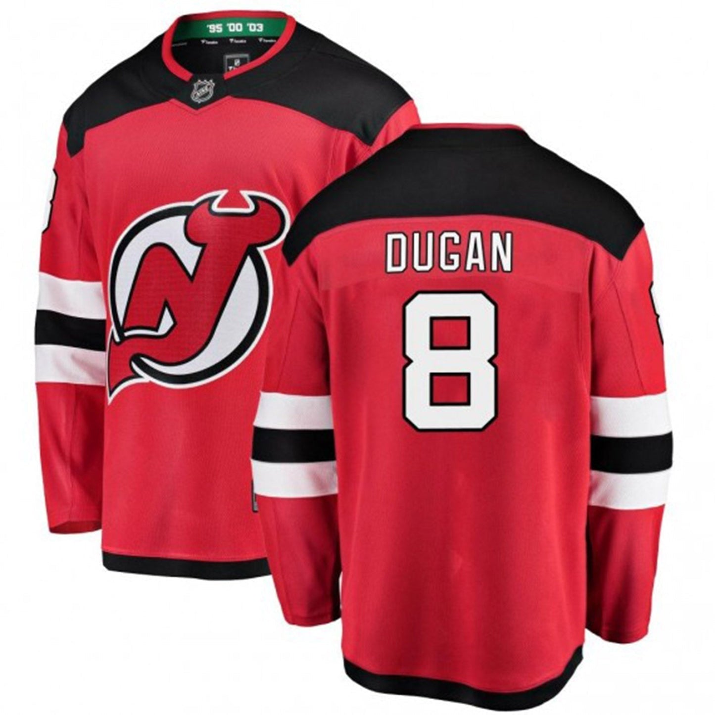 Jack Dugan New Jersey Devils 8 Jersey