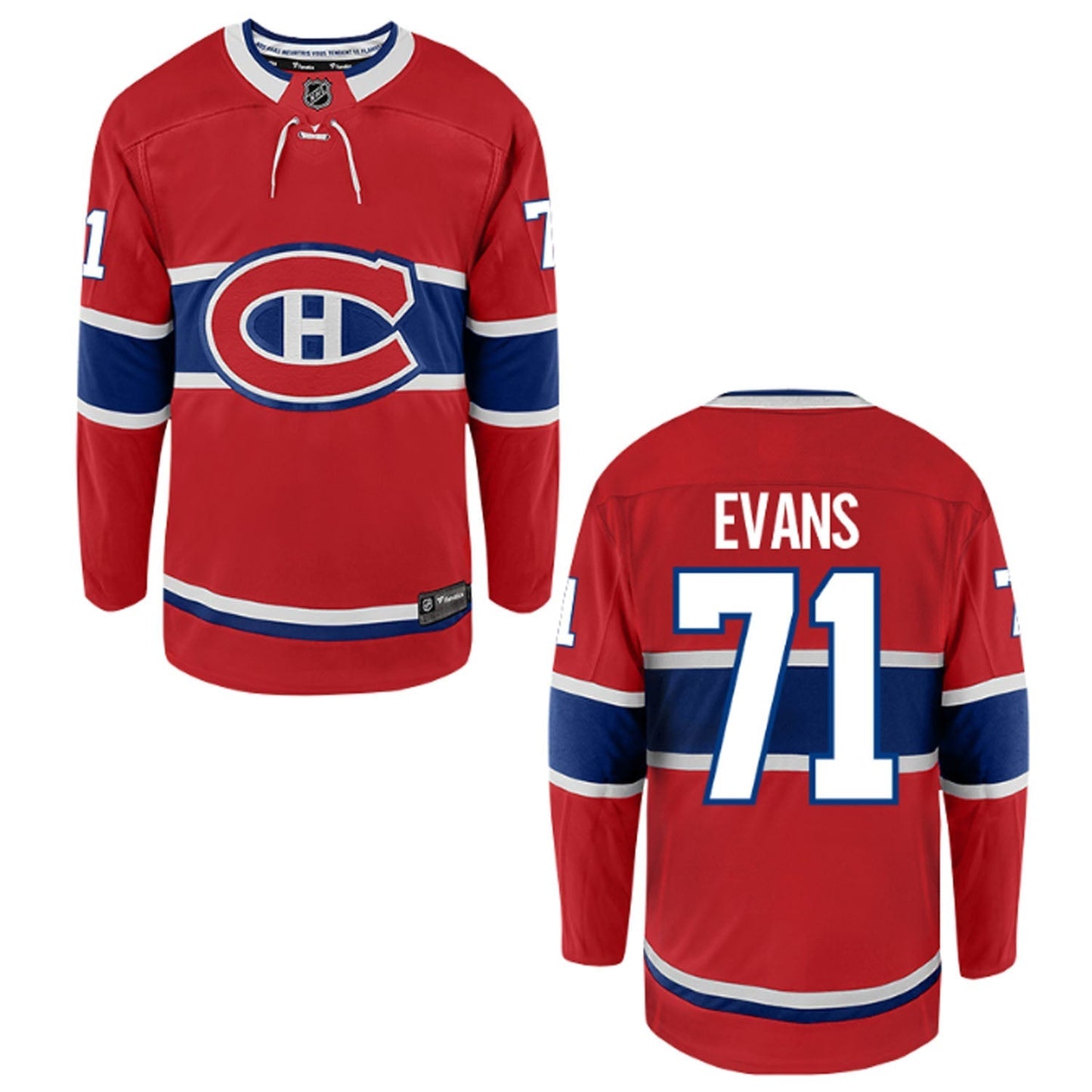 Jake Evans Montreal Canadiens 71 Jersey