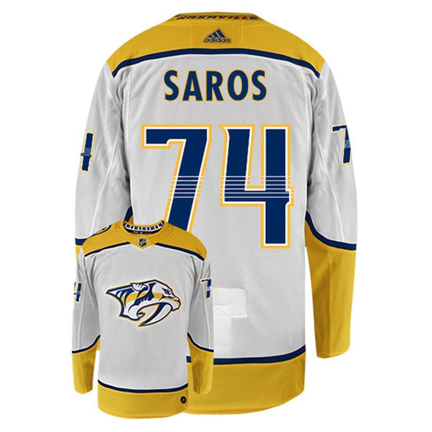 Juuse Saros Nashville Predators 74 Jersey