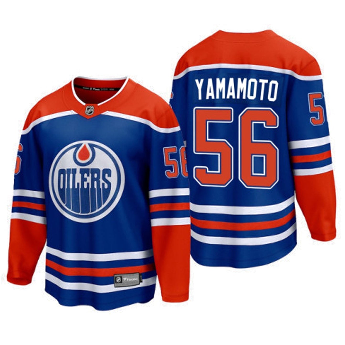 Kailer Yamamoto Edmonton Oilers 56 Jersey