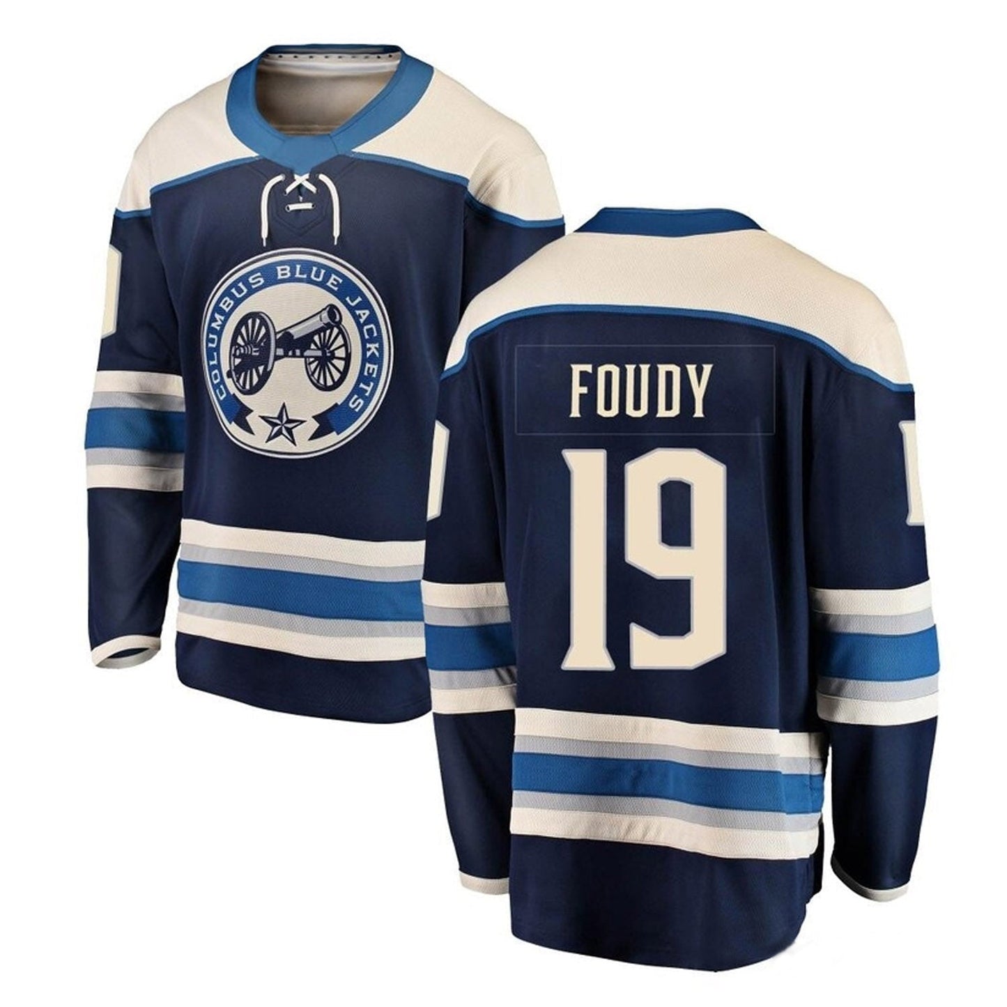 Liam Foudy Columbus Blue Jackets 19 Jersey