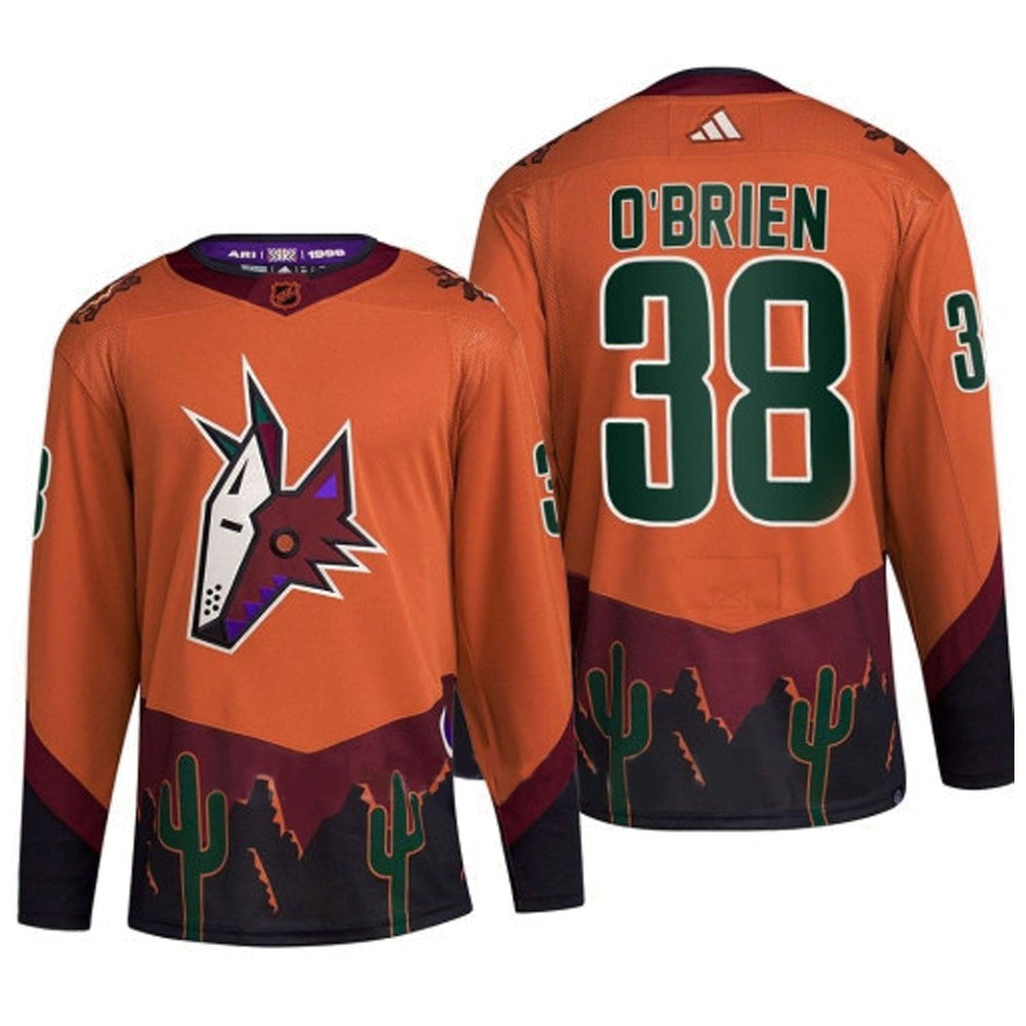 Liam O'Brien Arizona Coyotes 38 Jersey