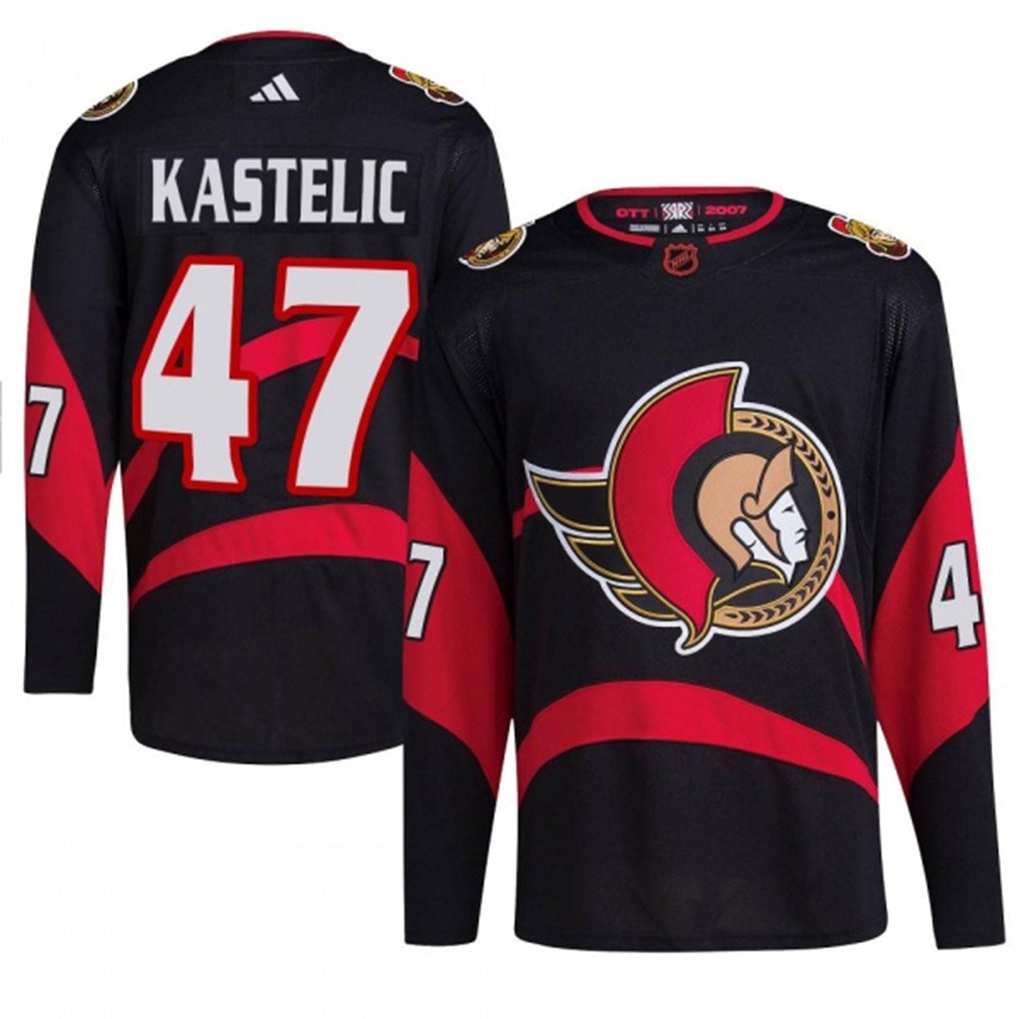 Mark Kastelic Ottawa Senators 47 Jersey
