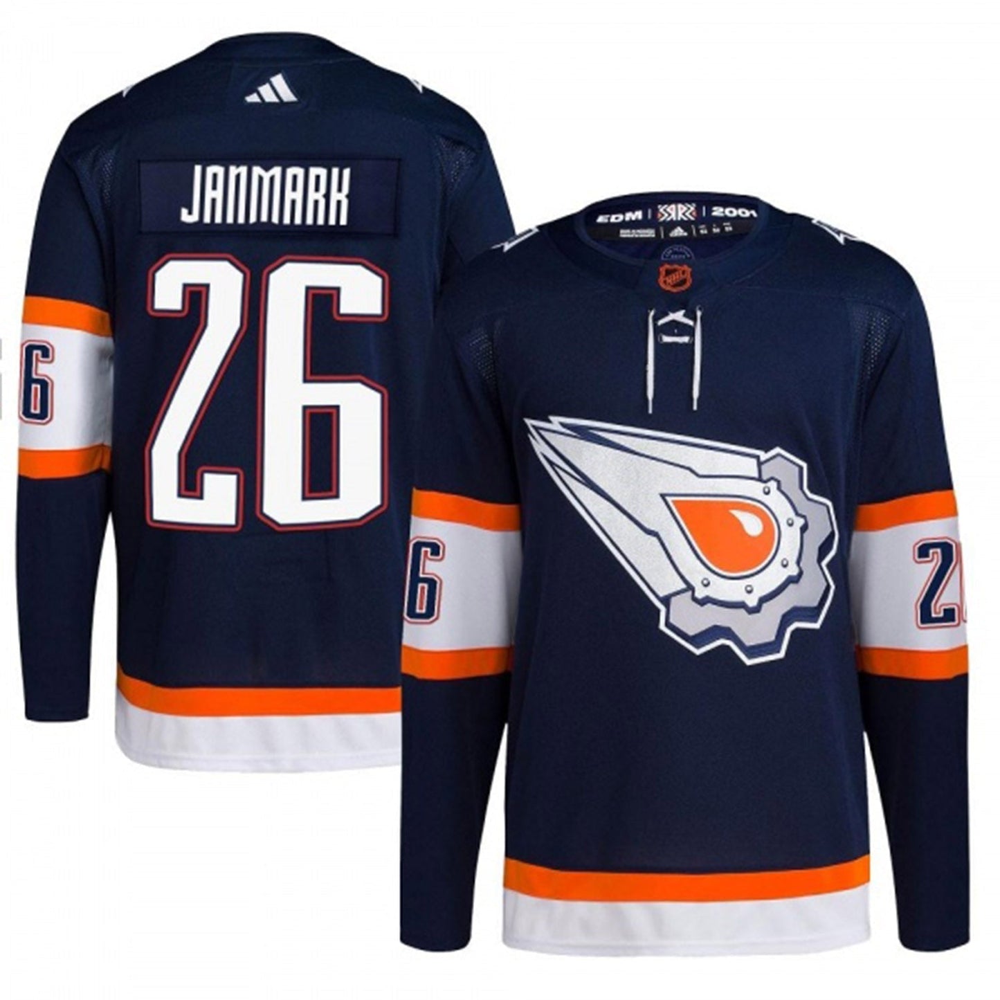 Mattias Janmark Edmonton Oilers 26 Jersey