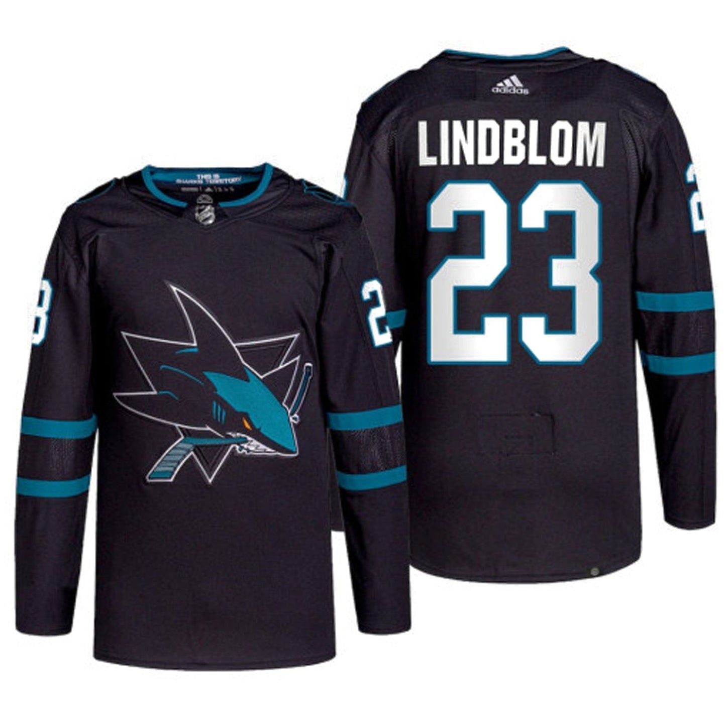 Oskar Lindblom San Jose Sharks 23 Jersey