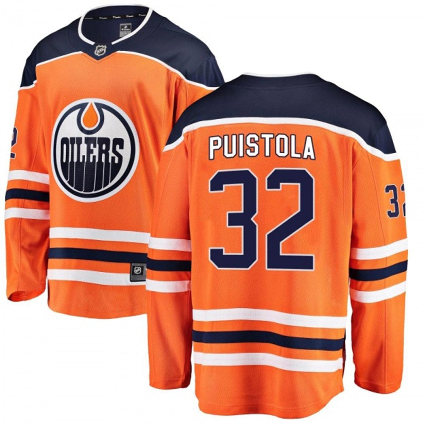 Patrik Puistola Edmonton Oilers 32 Jersey