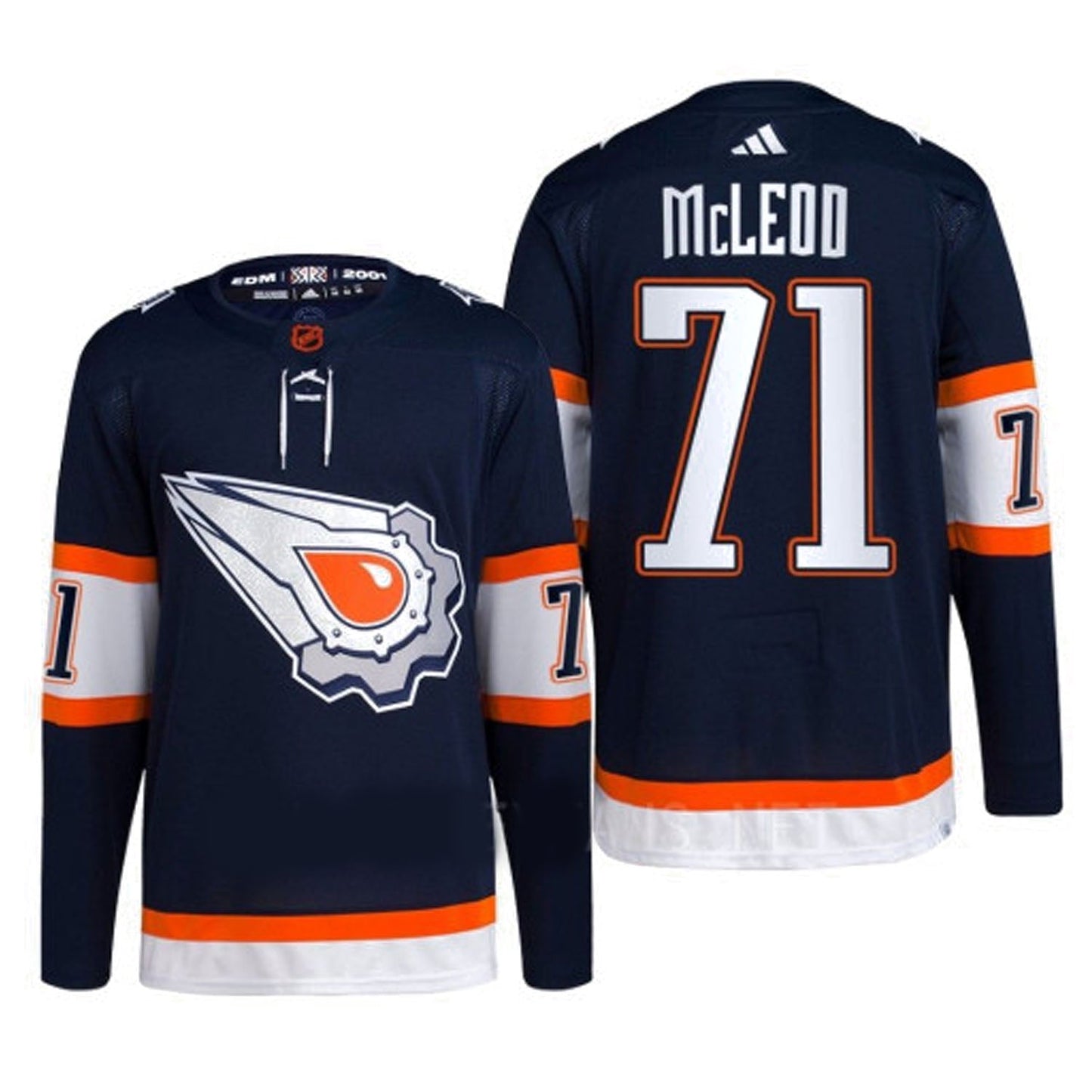 Ryan McLeod Edmonton Oilers 71 Jersey