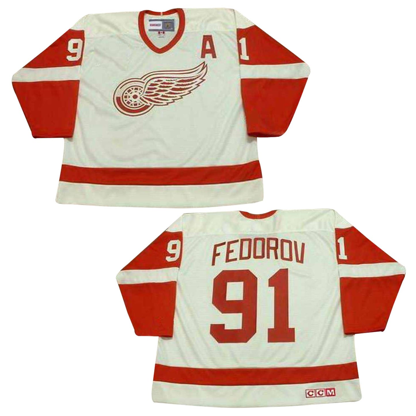 Sergei Federov Detroit Red Wings 91 Jersey