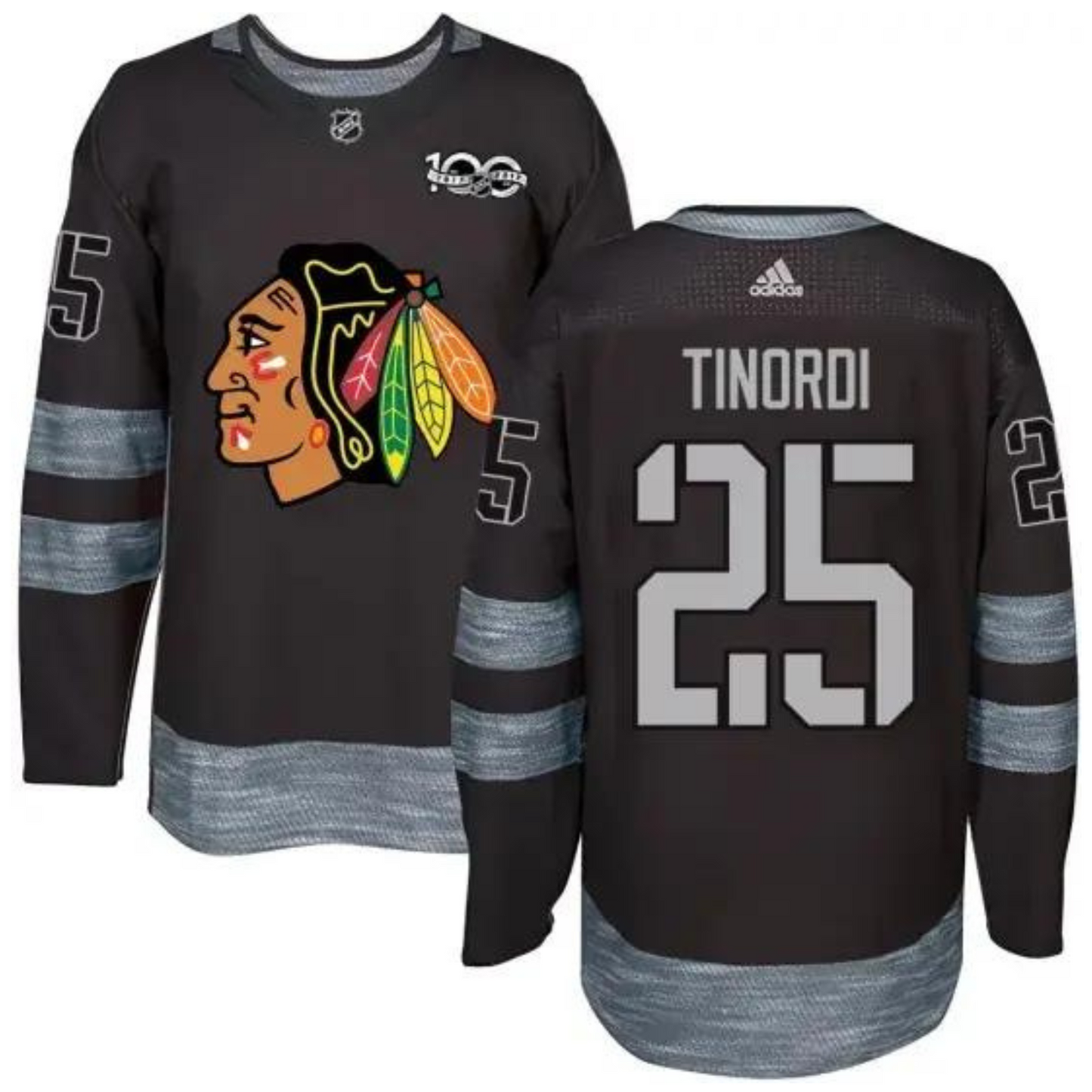 Jarred Tinordi Chicago Blackhawks 25 Jersey