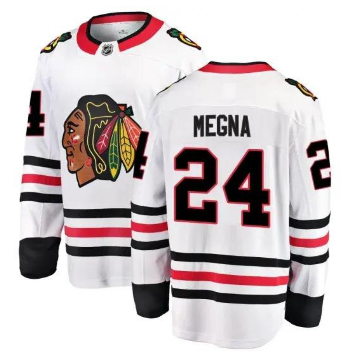 Jaycob Megna Chicago Blackhawks 24 Jersey
