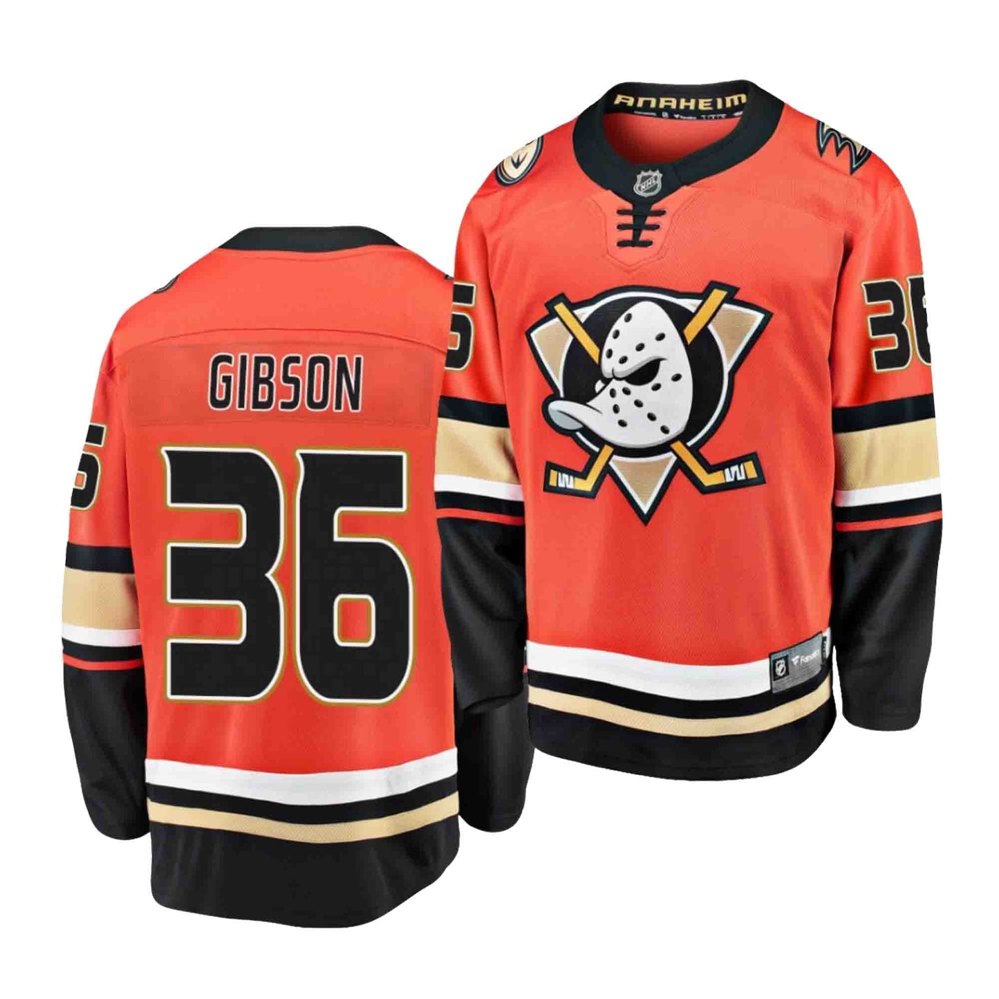 John Gibson Anaheim Ducks 36 Jersey