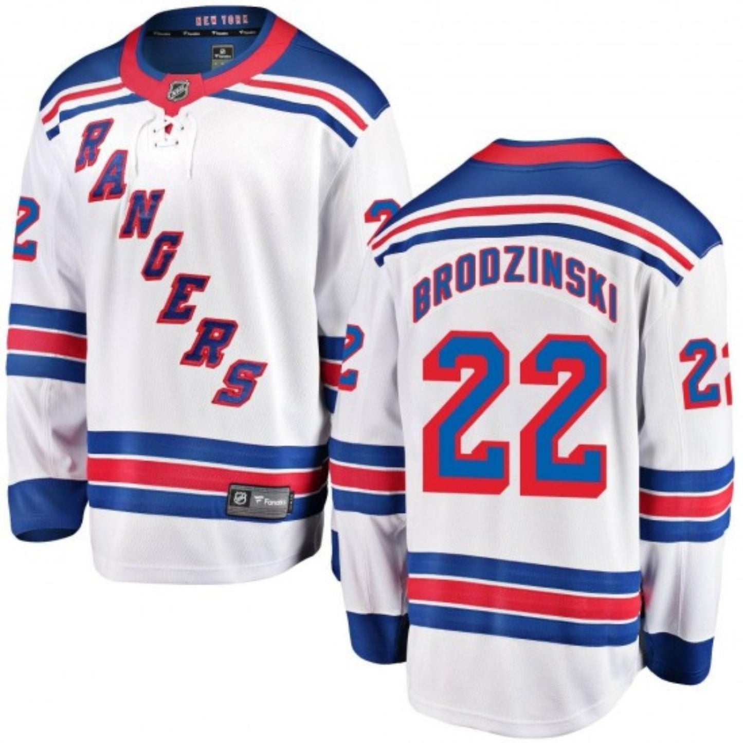 Jonny Brodzinski New York Rangers 22 Jersey