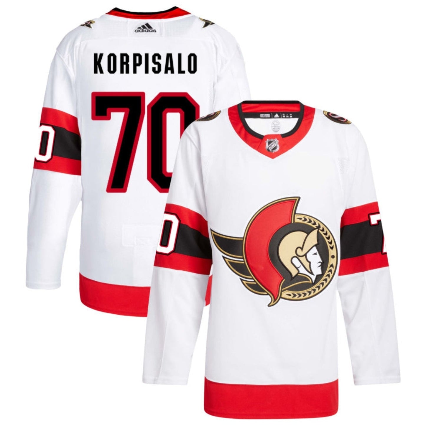 Joonas Korpisalo Ottawa Senators 70 Jersey