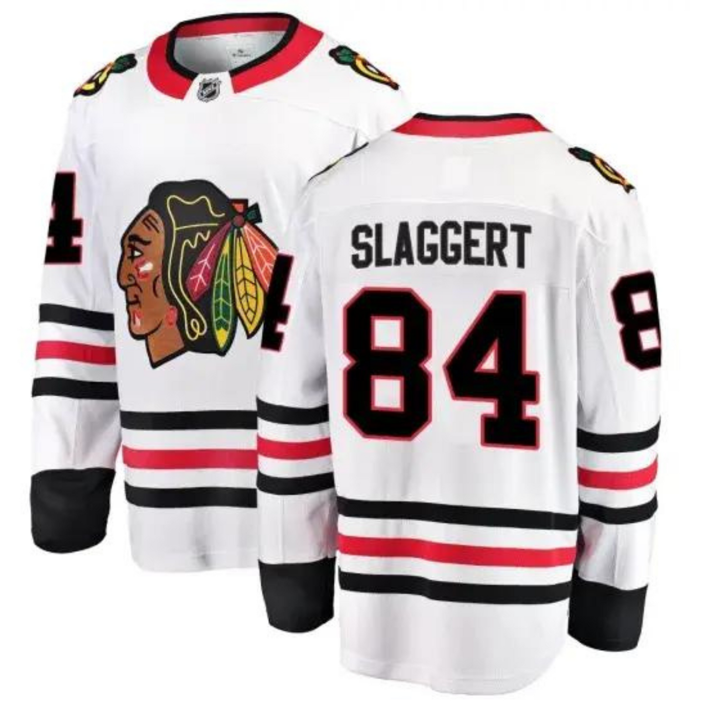 Landon Slaggert Chicago Blackhawks 84 Jersey