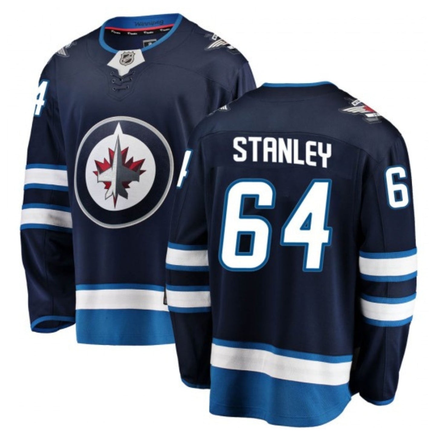Logan Stanley Winnipeg Jets 64 Jersey