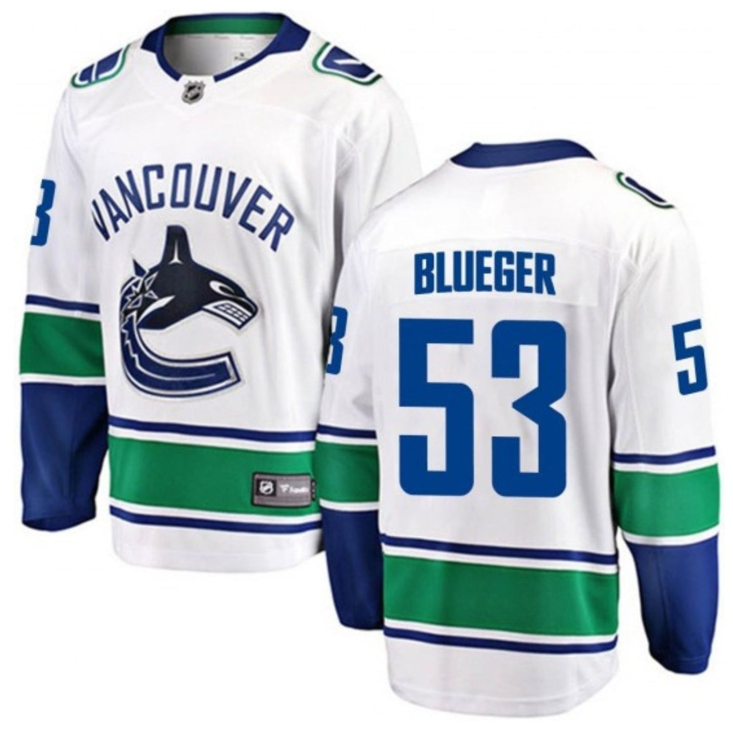 Teddy Blueger Vancouver Canucks 53 Jersey