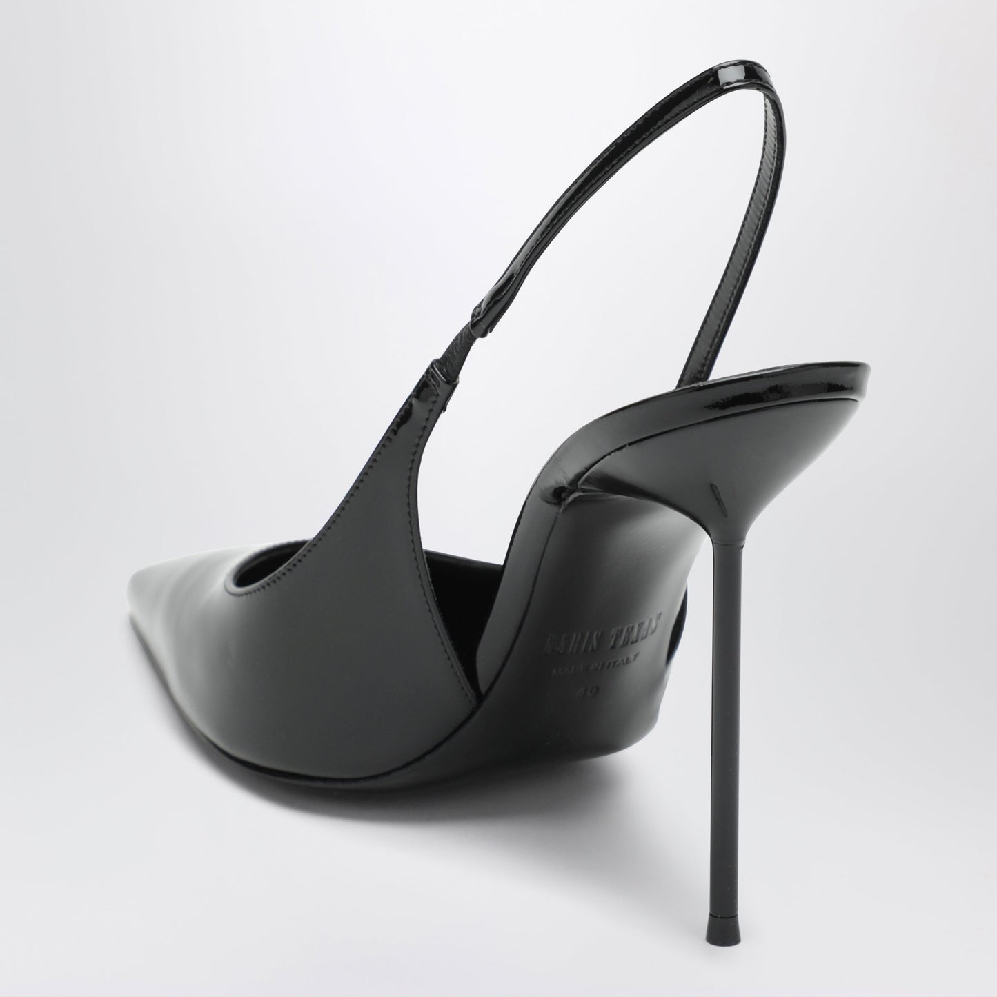 Paris Texas Lidia Slingback Pumps In Black Patent Leather Women