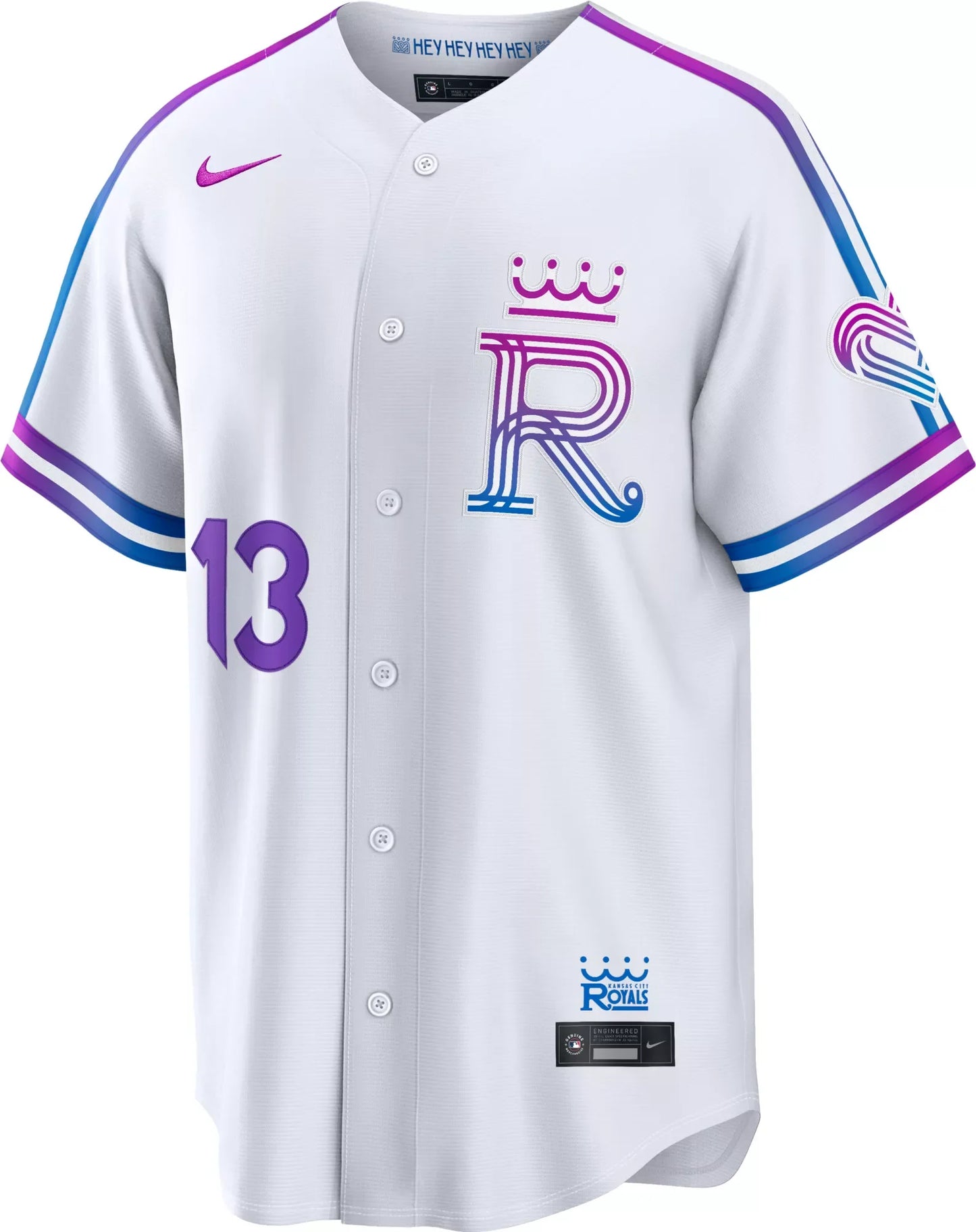Kansas City Royals City Connect Jersey Perez 13 White Baseball Jersey