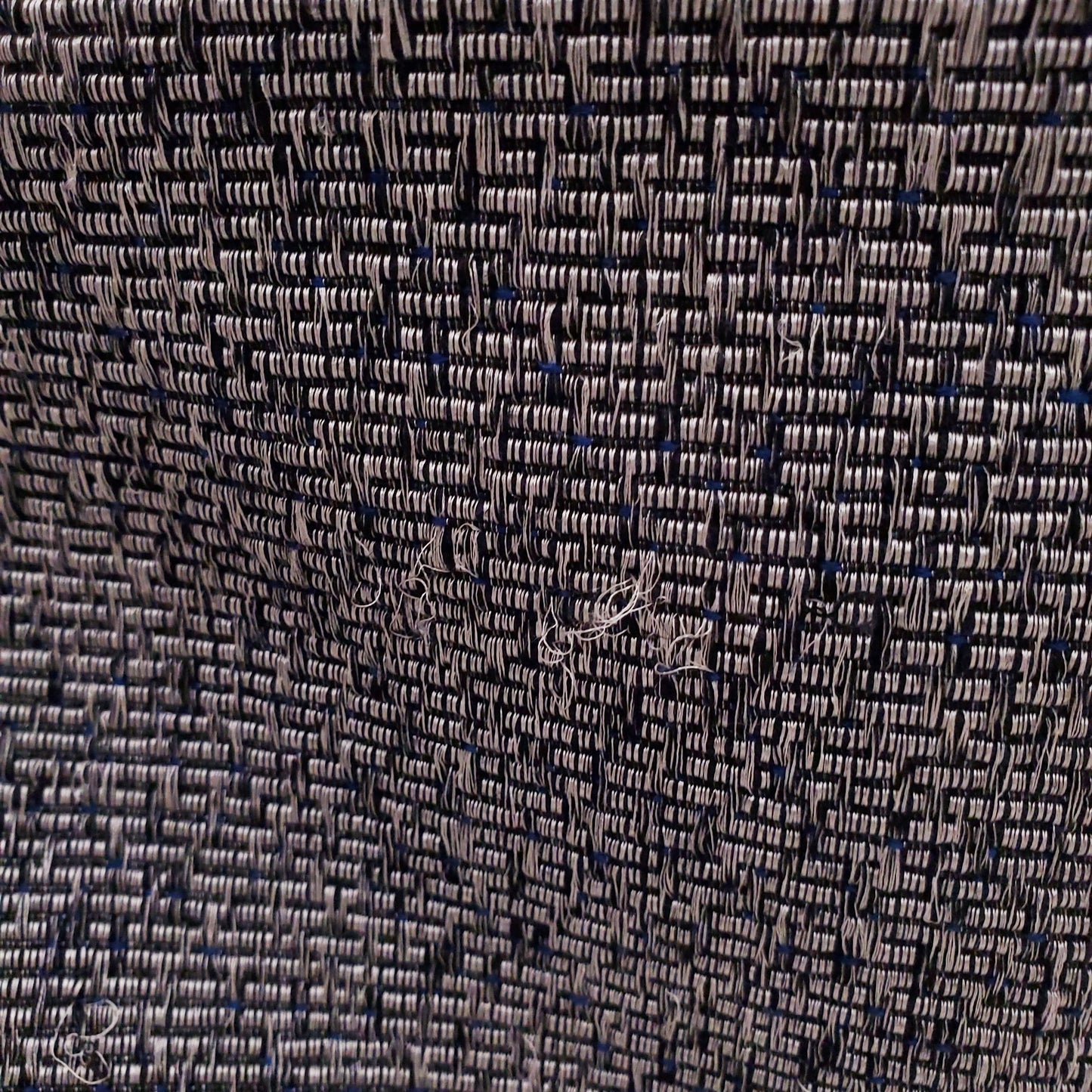 RICK OWENS BLACK/WHITE TWEED COAT - SIZE 8