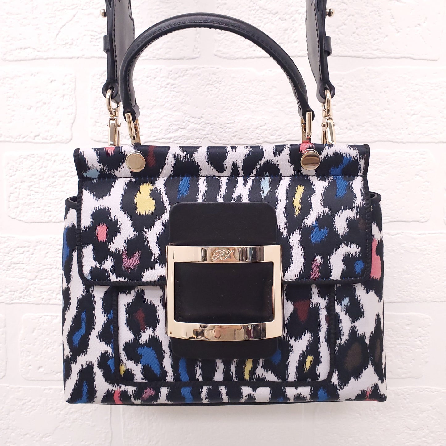 ROGER VIVIER BOWELS BAG WITH SEQUIN CROSSBODY STRAP