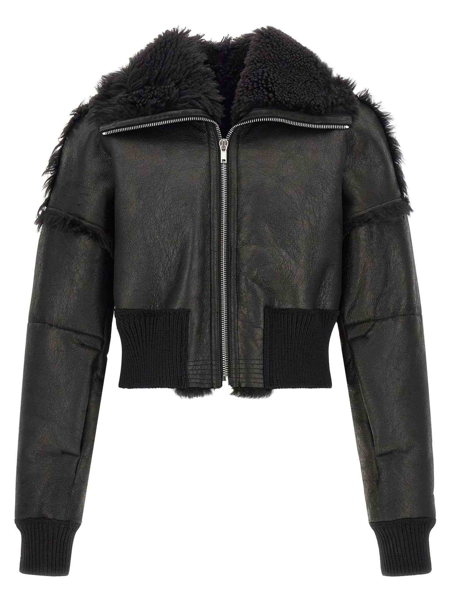 Rick Owens Men 'Flight Jkt Cropped' Bomber Jacket