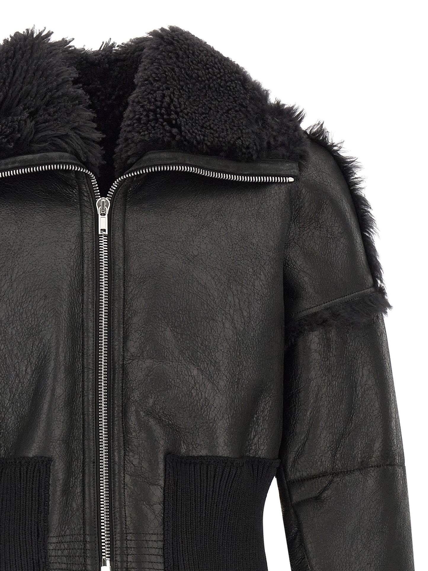 Rick Owens Men 'Flight Jkt Cropped' Bomber Jacket