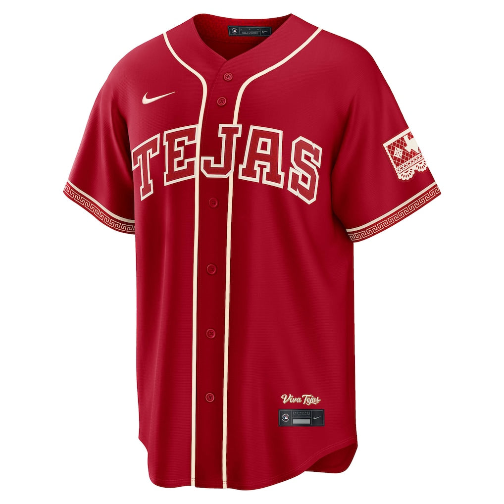Texas Rangers City Connect Jersey Nimmo 24 Red Baseball Jersey