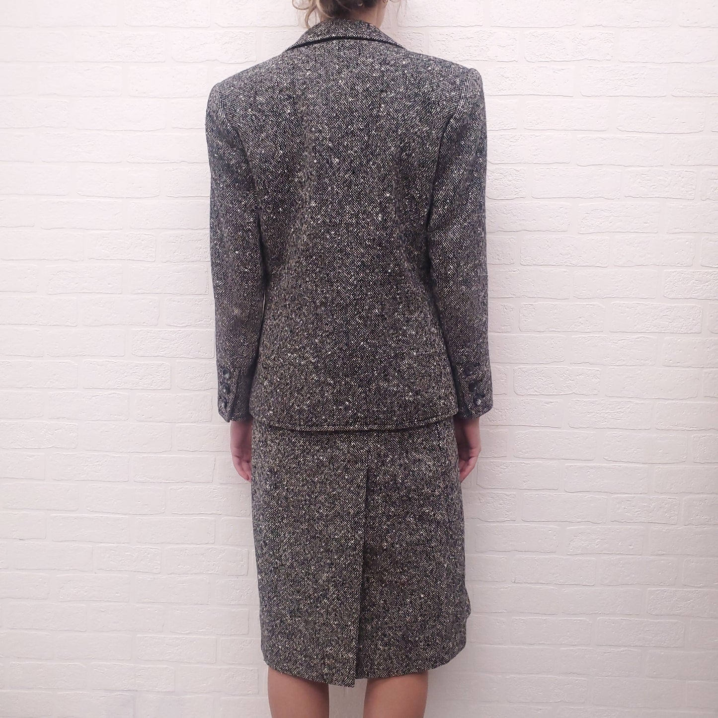 SAINT LAURENT VINTAGE TWEED SUIT - SIZE 40