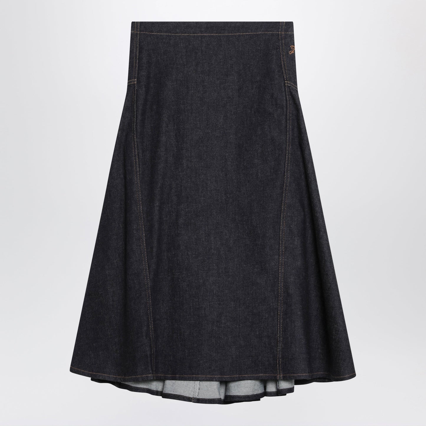 Jacquemus Lavoir De-Nã®Mes Skirt In Navy Blue Denim Women