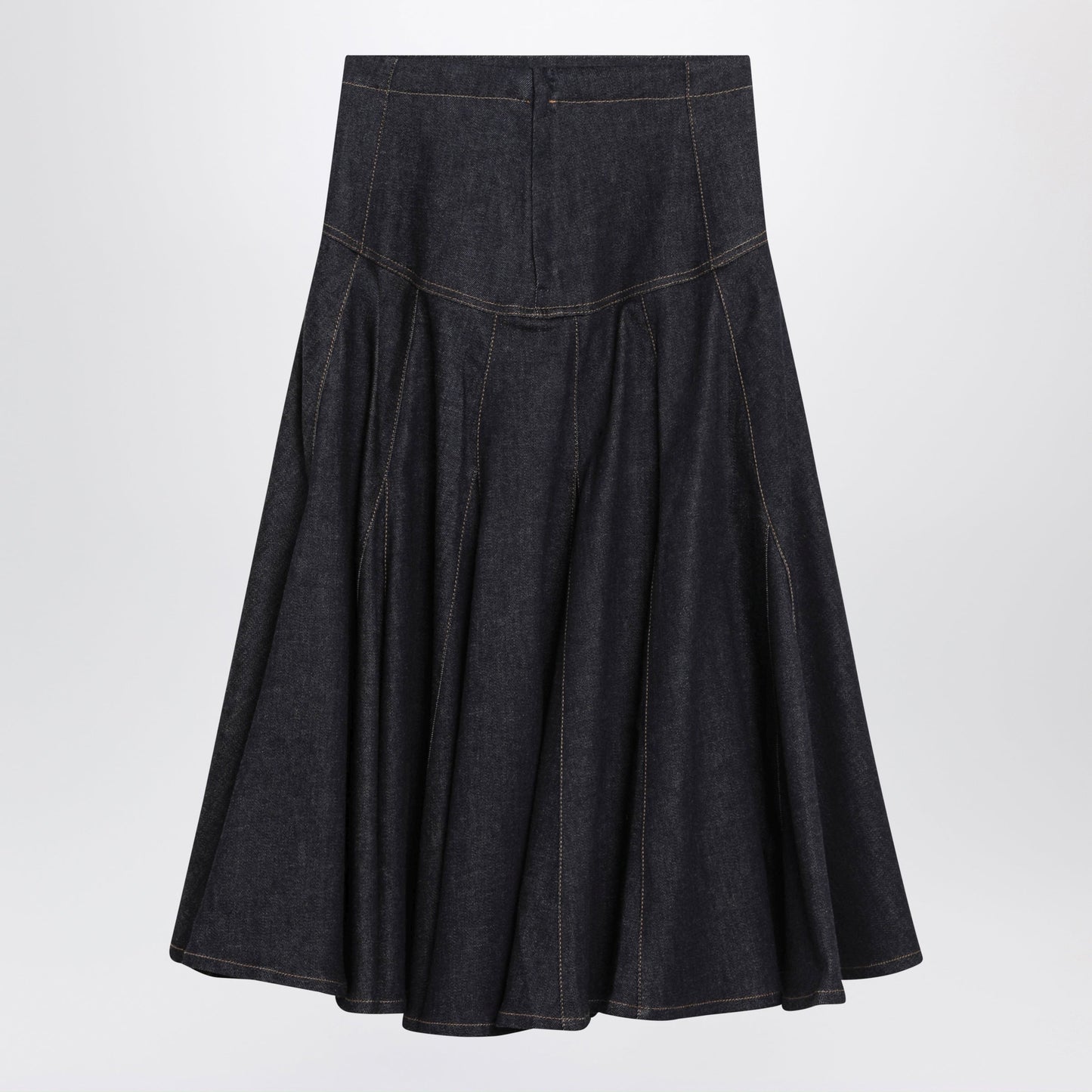 Jacquemus Lavoir De-Nã®Mes Skirt In Navy Blue Denim Women