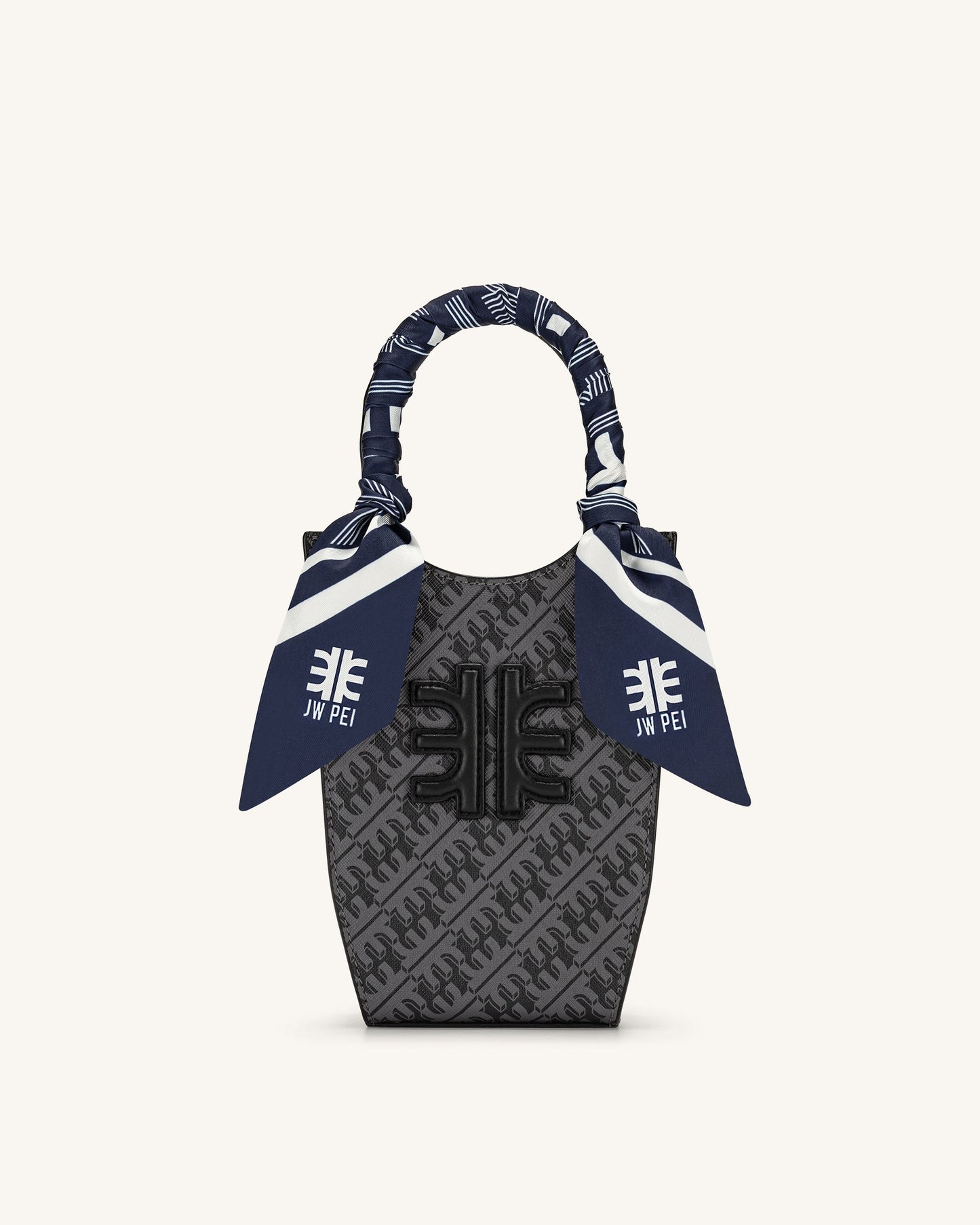 FEI Faux Silk Twill Scarf - Navy