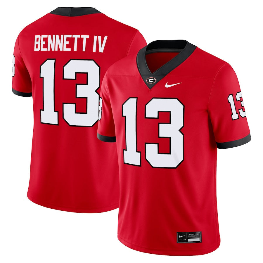 Stetson Bennett Georgia Bulldogs Home Jersey - Red