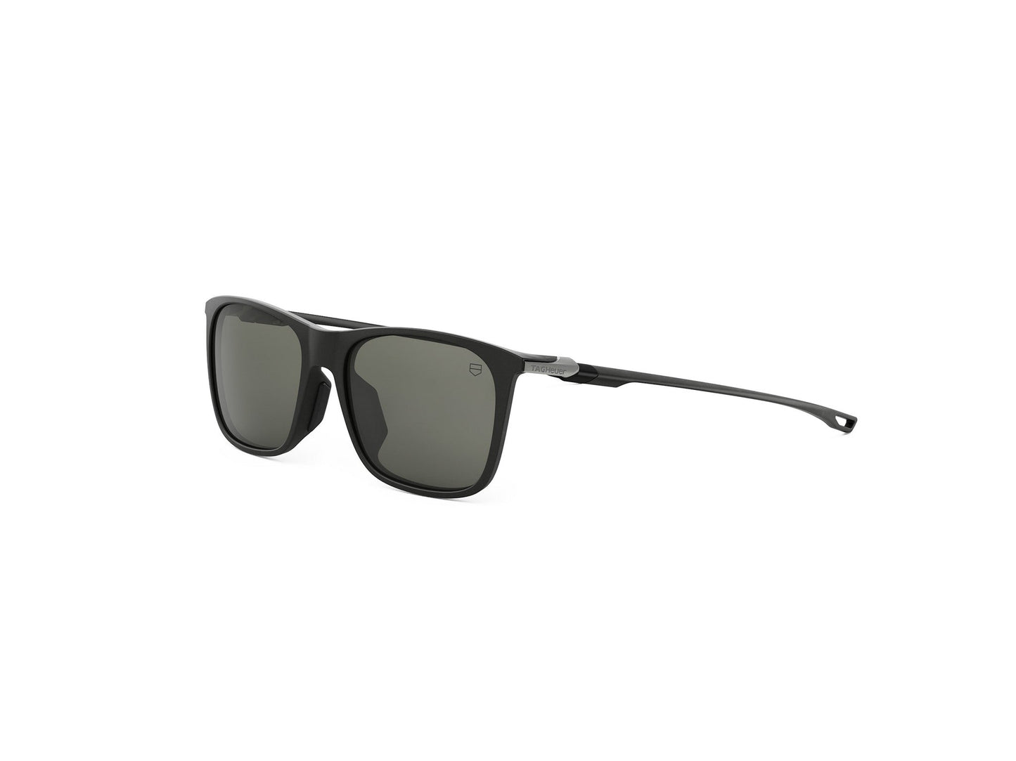 Ultramatte Black Rectangular Injected Sunglasses