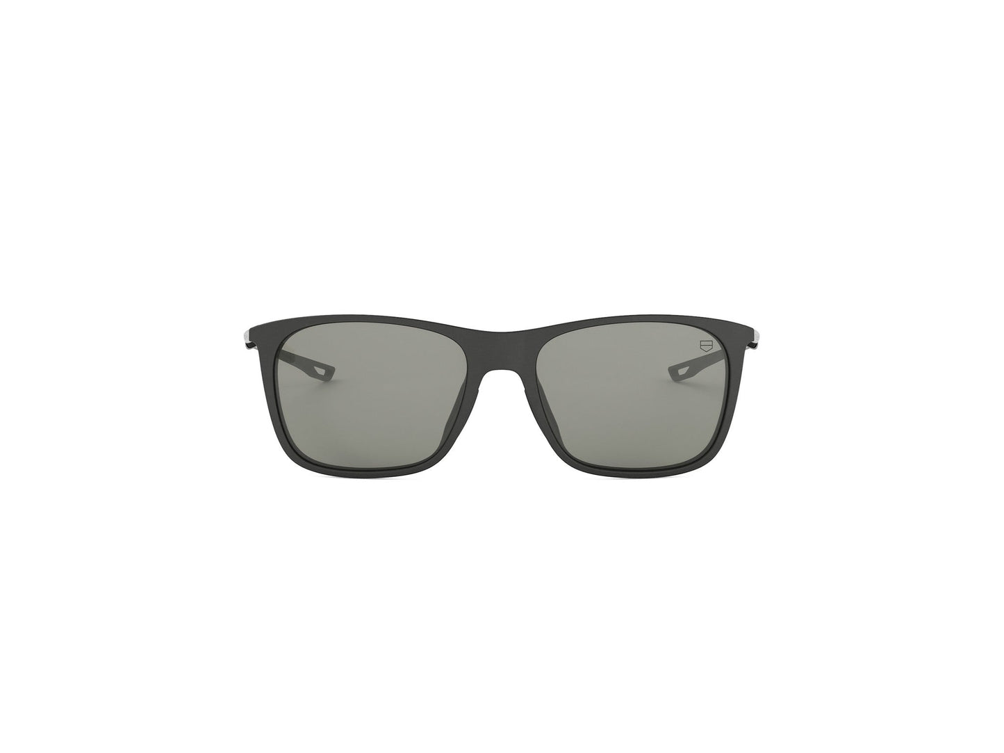 Ultramatte Black Rectangular Injected Sunglasses