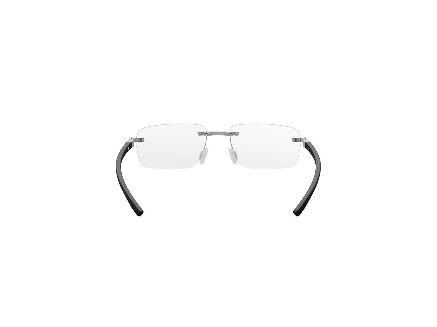 Matte Rectangular Metal Eyeglasses