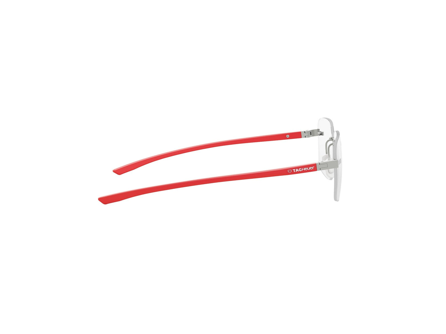 Matte Silver Square Metal Eyeglasses