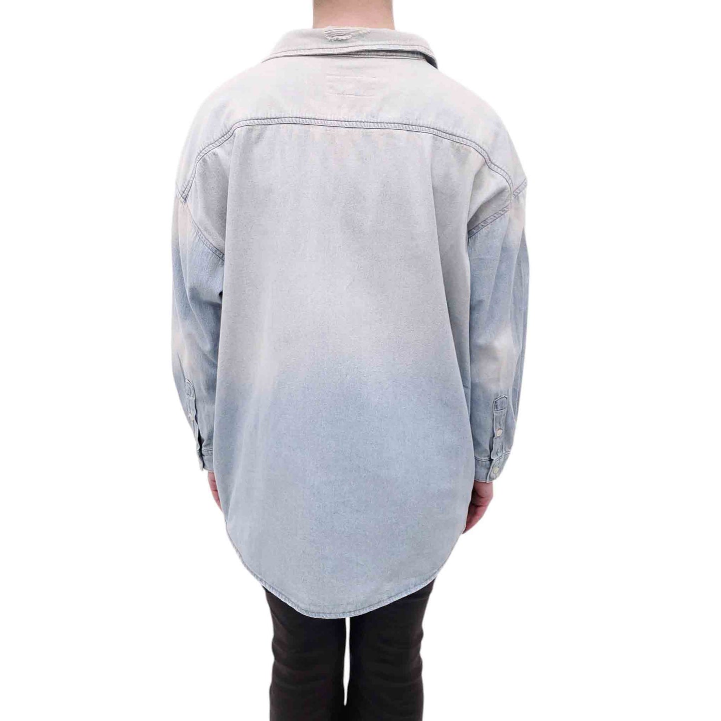 THE GREAT DENIM BUTTON UP BLOUSE - SIZE 1/S
