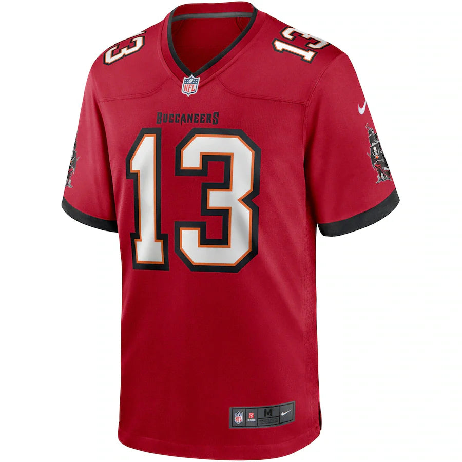 Tampa Bay Buccaneers Game Team Colour Jersey - Gym Red - Mike Evans - Mens