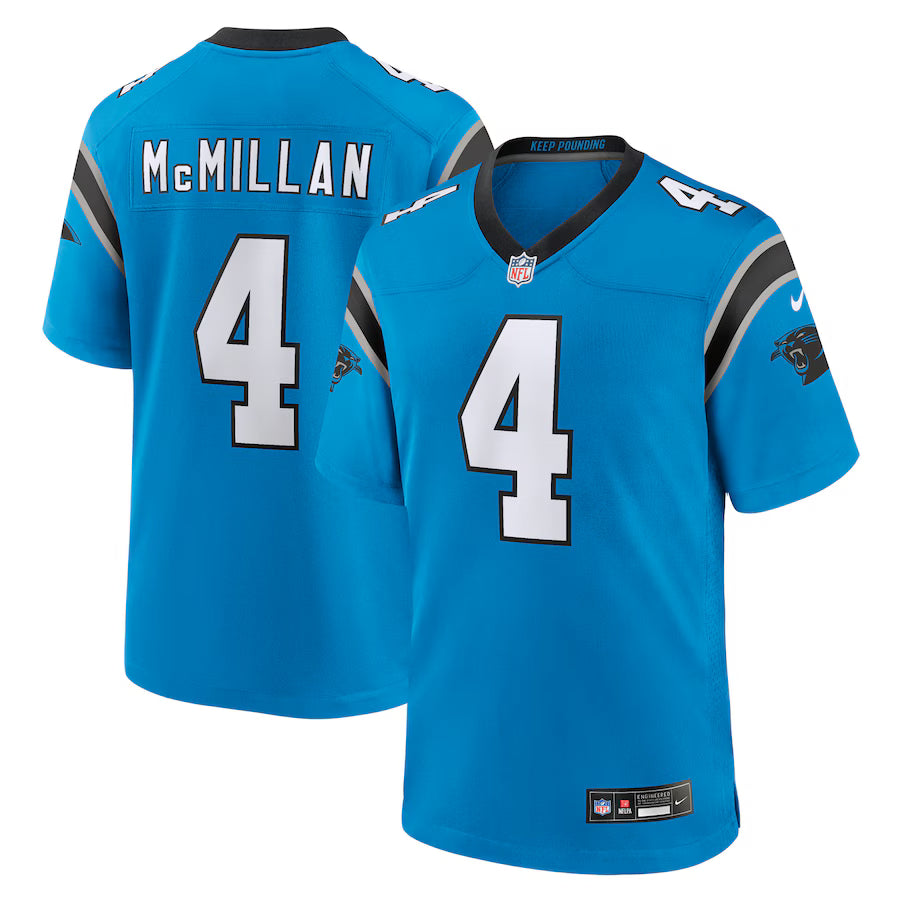 Tetairoa McMillan Carolina Panthers Alternate Game Jersey - Blue