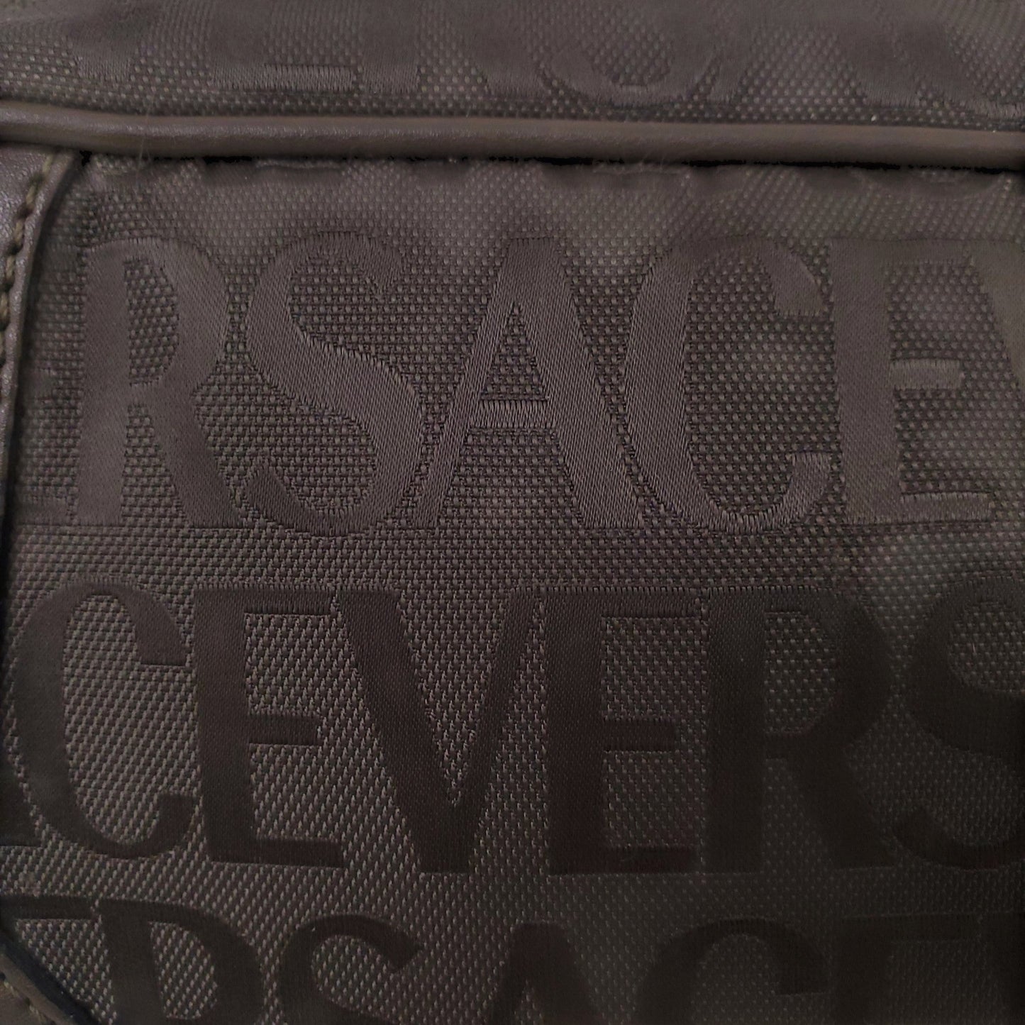 VERSACE GREEN MONOGRAM CROSSBODY BAG