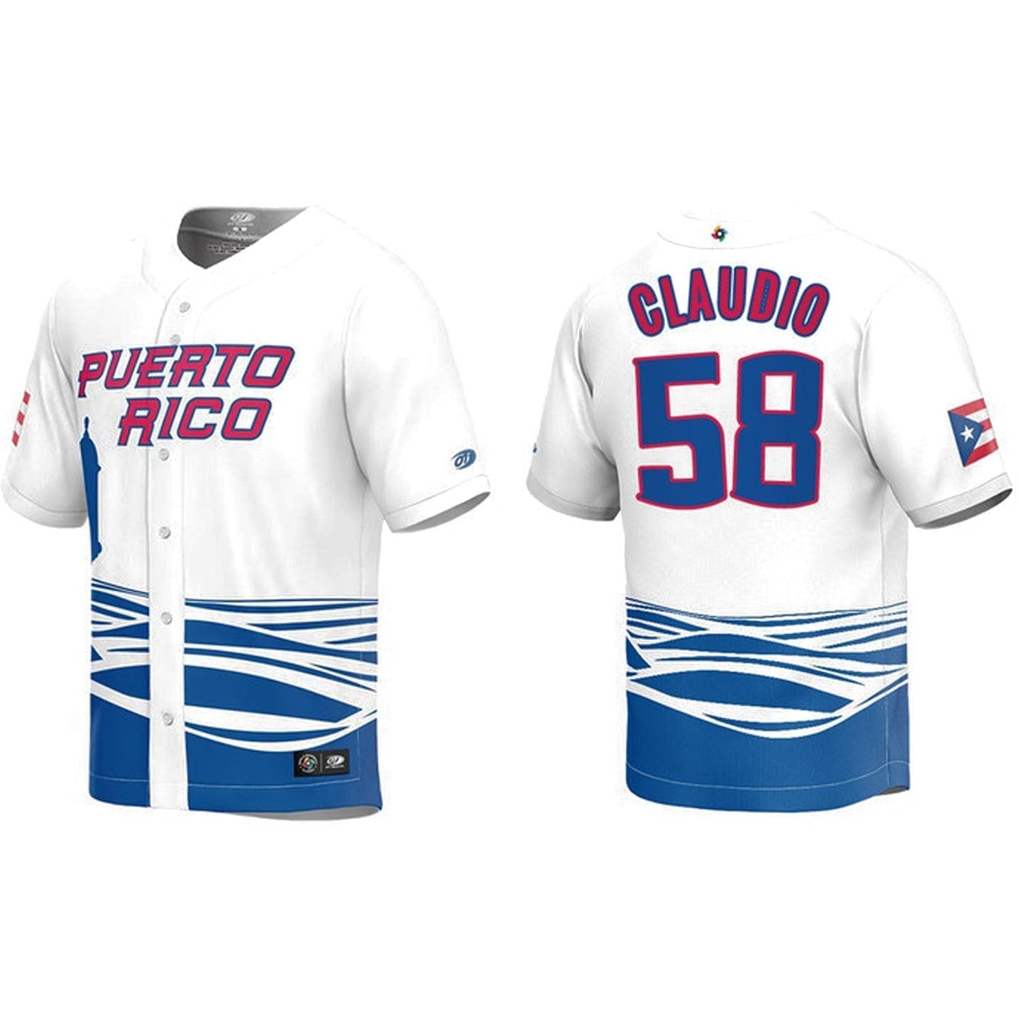 WBC Alex Claudio Puerto Rico 58 Jersey