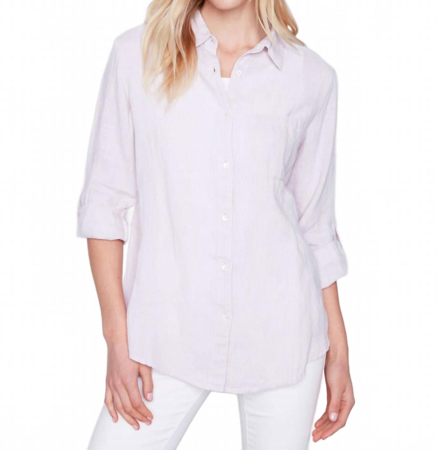 Jacquard Blouse In Lavender