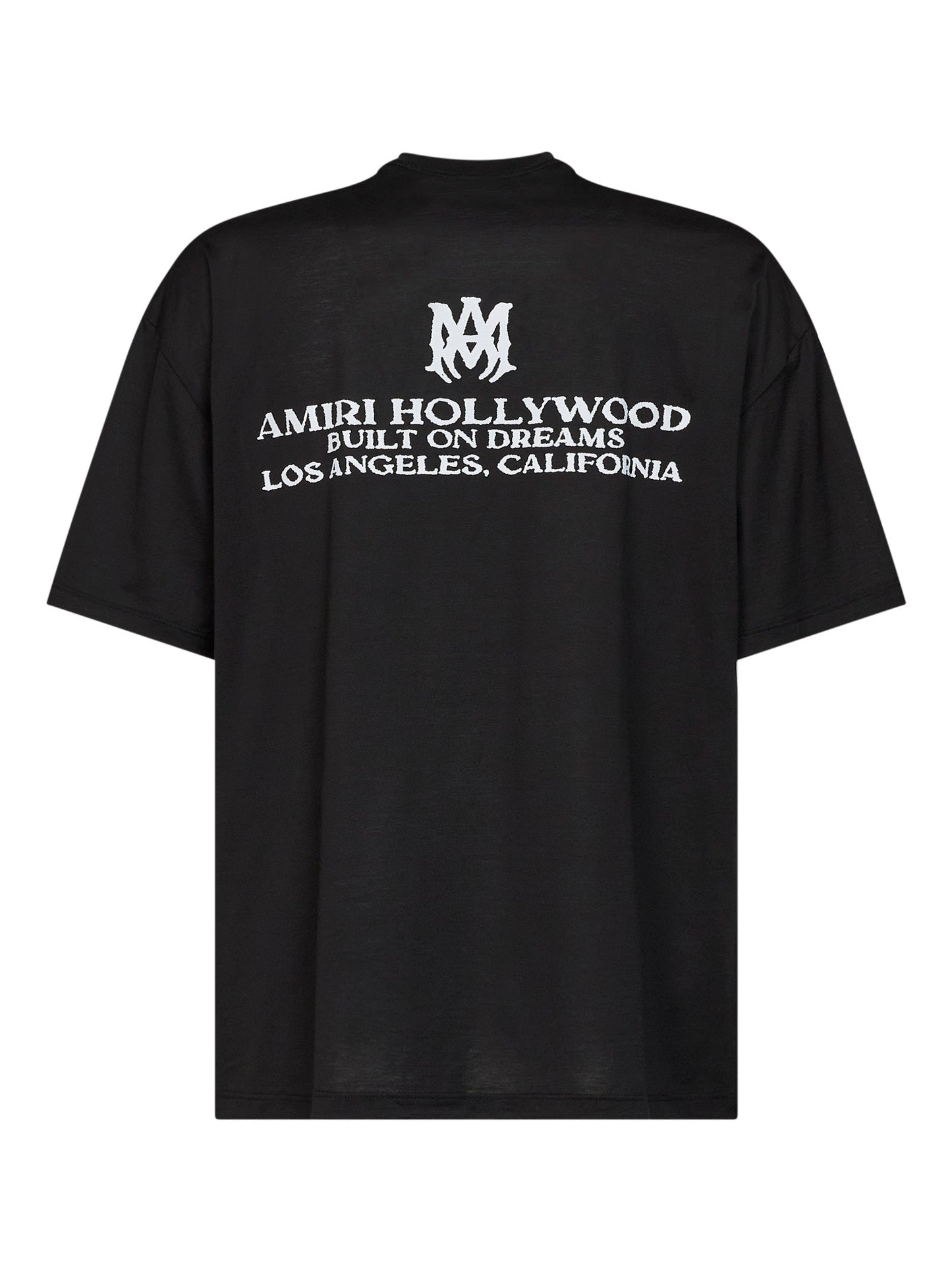 Amiri Men Black Cotton Jersey Built On Dreams Oversized T-Shirt
