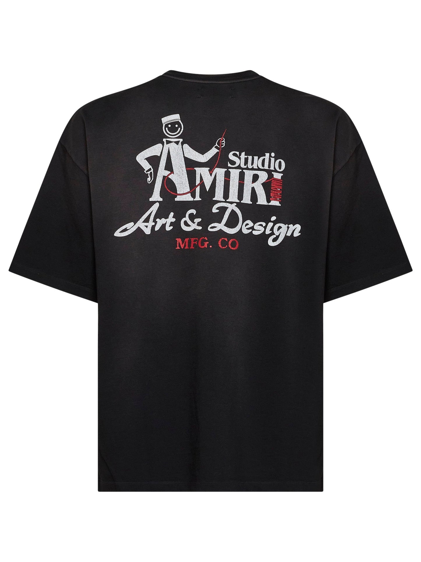 Amiri Men Black Cotton Jersey Amiri Studio Oversized T-Shirt