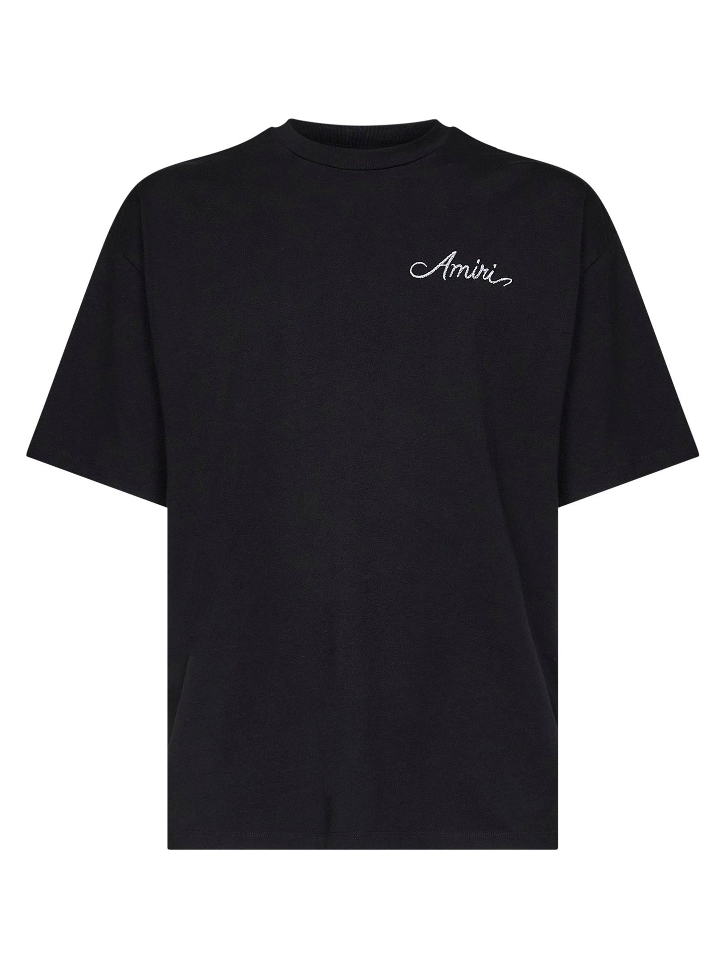 Amiri Men Black Jersey Ma Quad Checkerboard T-Shirt