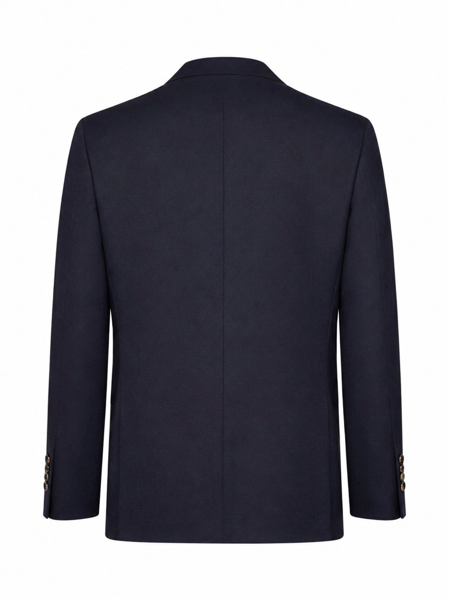 Brunello Cucinelli Men Blue Virgin Wool Flannel Deconstructed Blazer