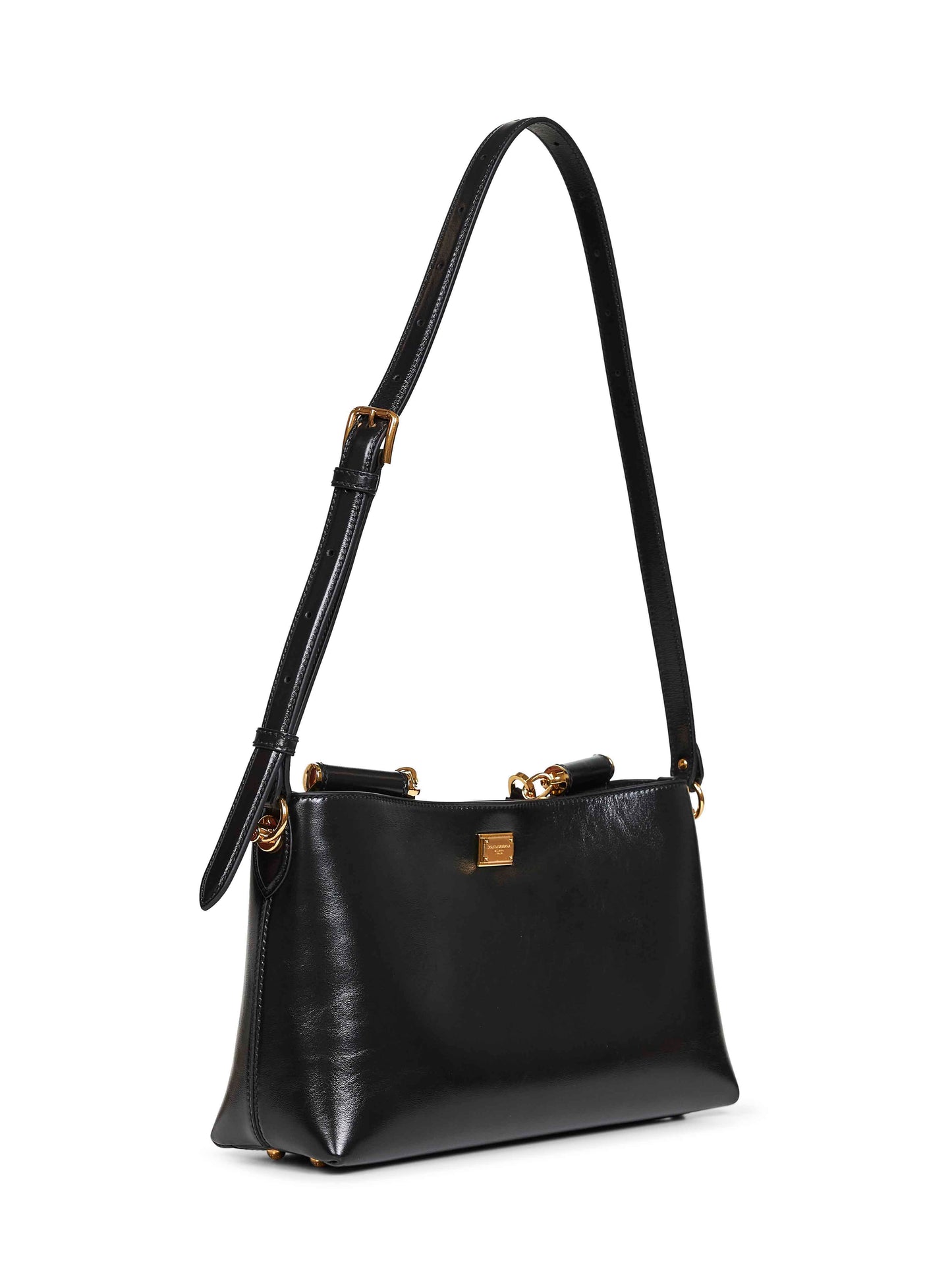 Dolce & Gabbana Women Black Vittoria Medium Handbag With Shoulder Strap