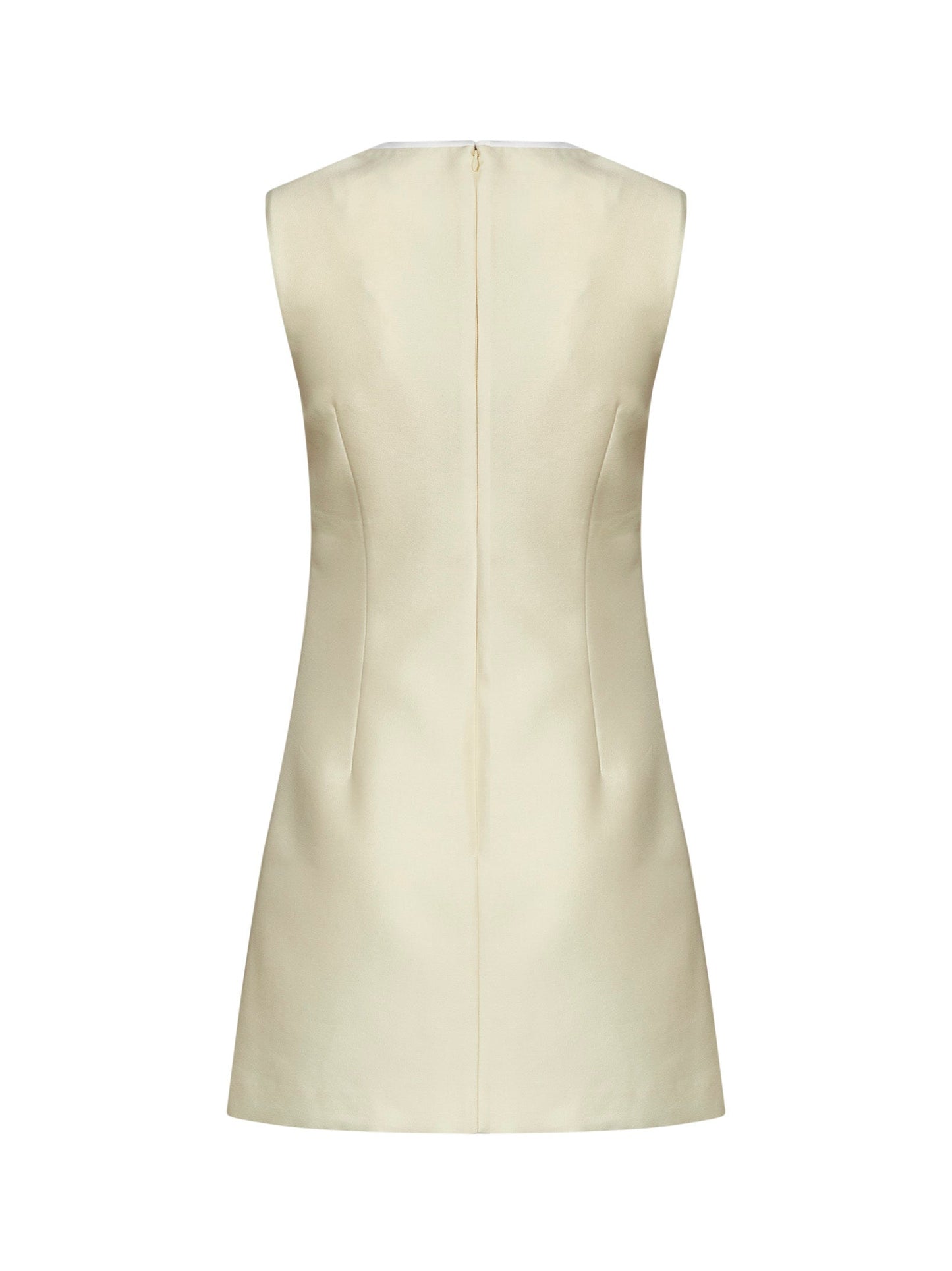 Self Portrait Women Yellow Taffeta Mini Dress With Bows Detail